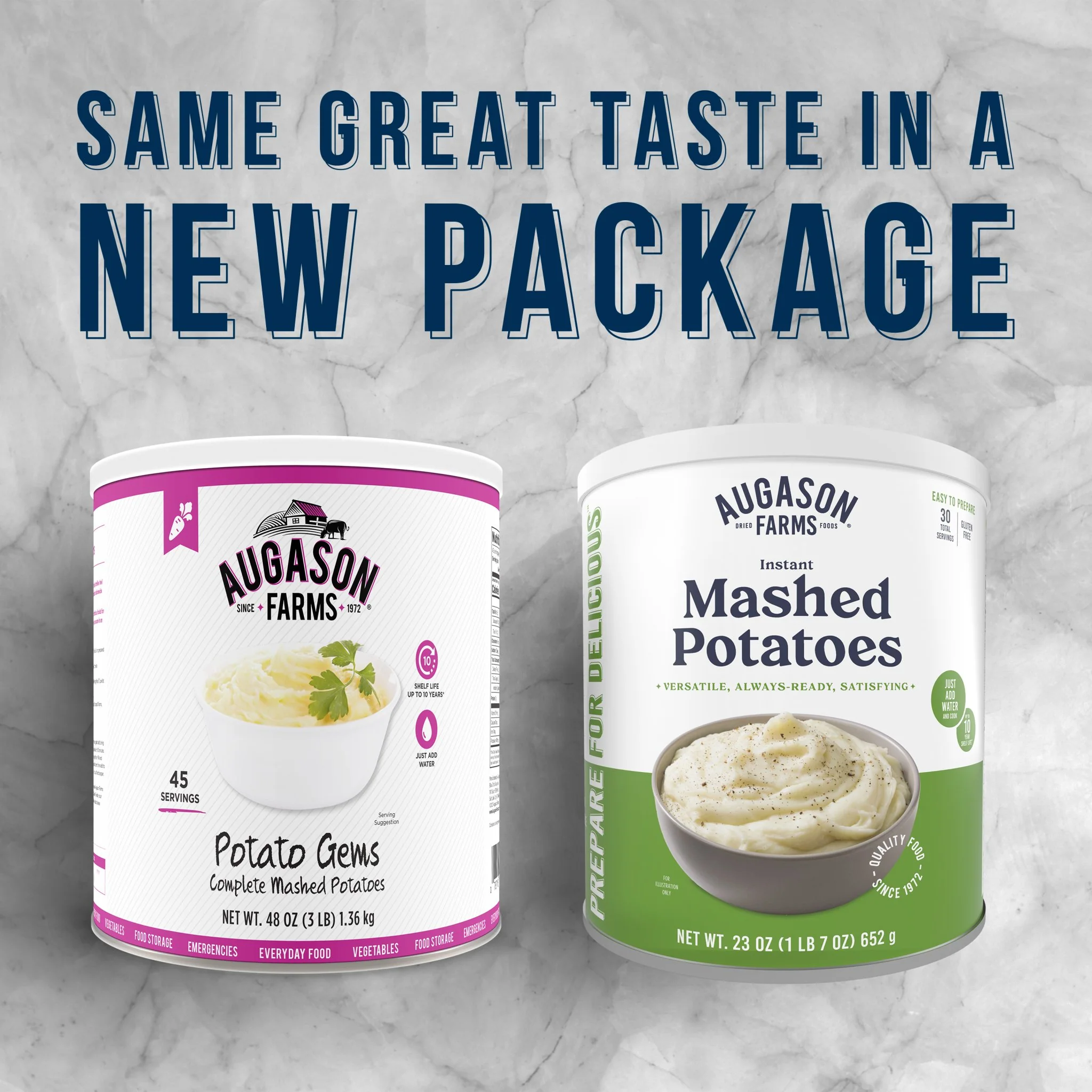 Instant Mashed Potatoes Can, 30 Servings - Image 4