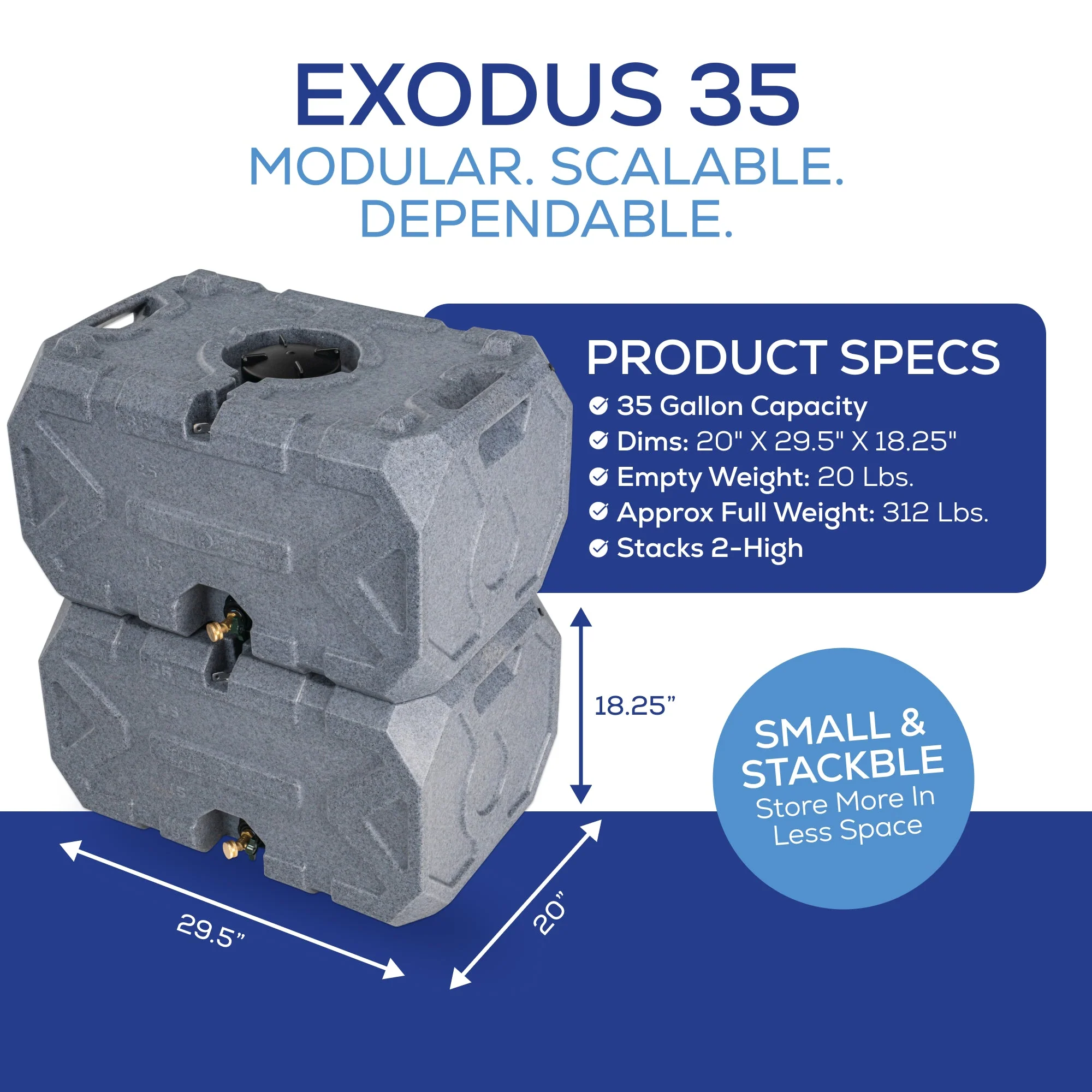 Exodus 35 Gallon Water Tank + 55 Gallon Water Preserver - Image 6
