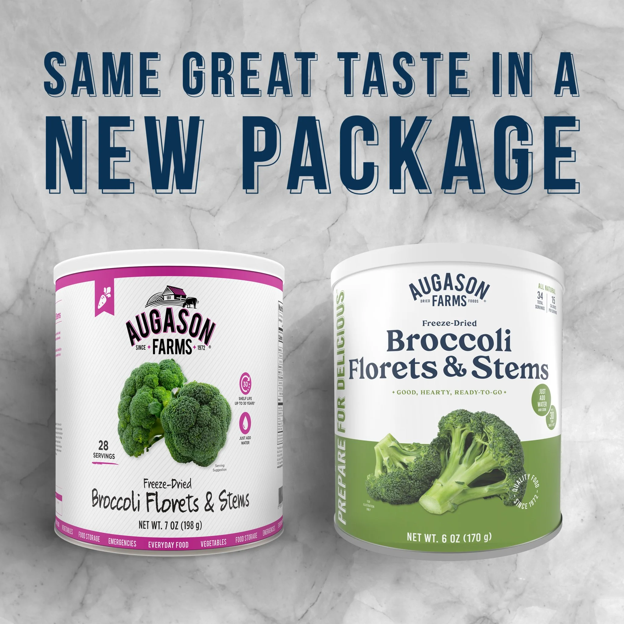 Freeze Dried Broccoli Florets and Stems Can, 34 Servings - Image 4