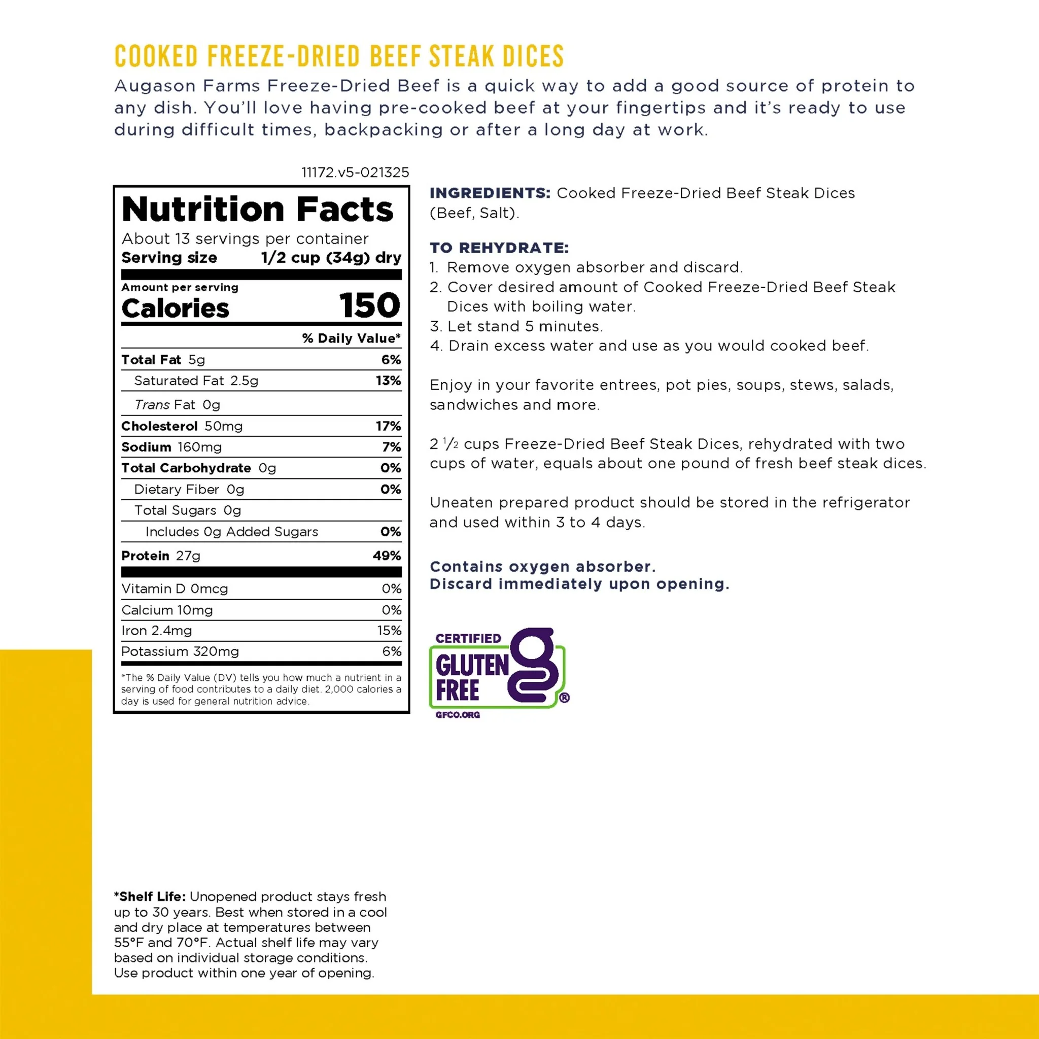 Freeze Dried Chicken & Beef Combo Pack, 28 Servings - Image 3