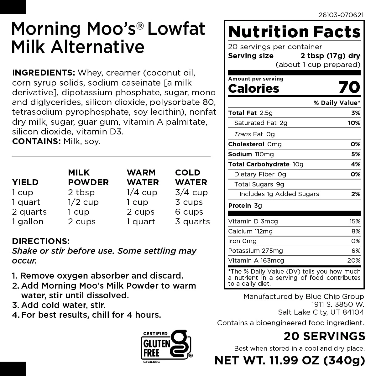 Morning Moo's Whey Milk Alternative Pouch, 20 Servings - Image 2